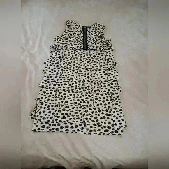 3.1 Phillip Lim Tiered Ruffle Mini Dress Cheetah Print Cotton Jersey Size S - Picture 11 of 11